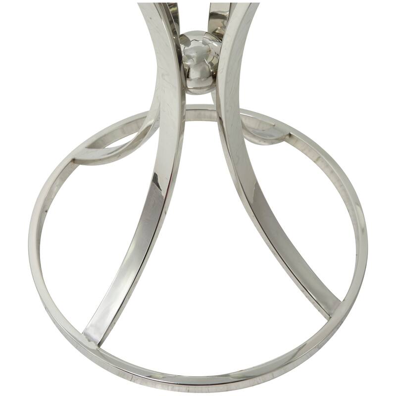 Stainless Steel Contemporary Accent Table