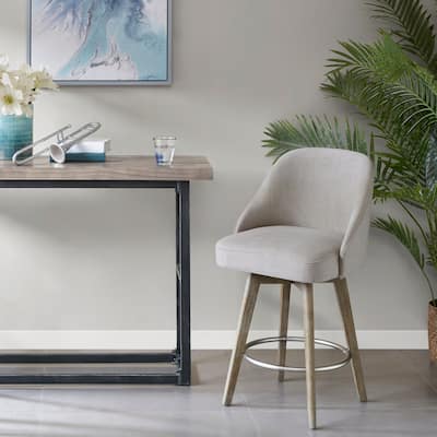 Madison Park Walsh Counter Stool With 360 degree Swivel Seat