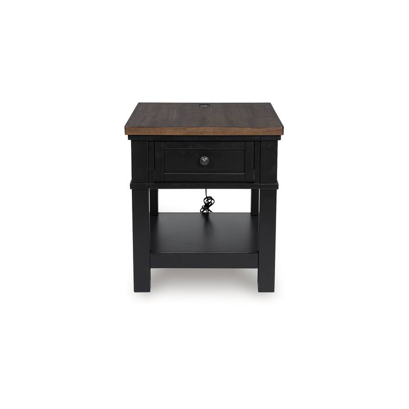 Signature Design by Ashley Wildenauer Back/Brown End Table - 22" W x 24" D x 24" H