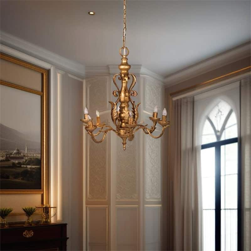 Metal Chandelier - Gold