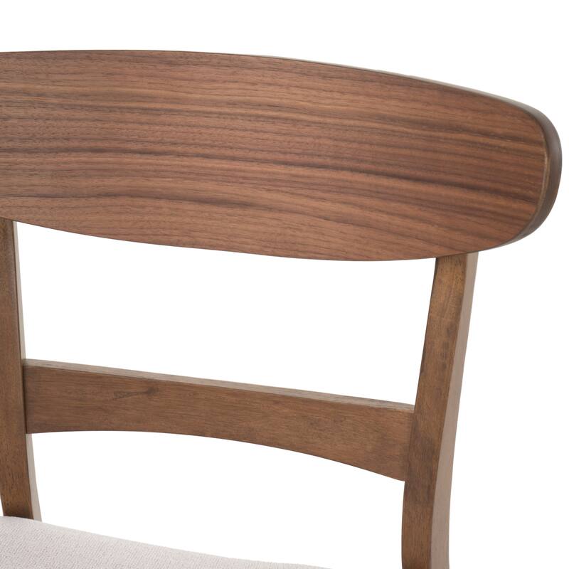 Idalia Fabric and Rubberwood 5-piece Wood Rectangular Dining Set by Christopher Knight Home