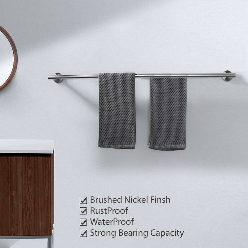 WOWOW Wall Mounted Stainless Steel Double Towel Bar