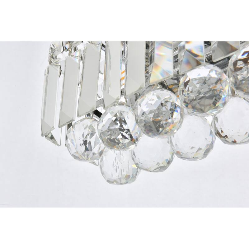 Elegant Lighting V2032W18/RC Maxime 3 Light 6" Tall Wall Sconce with