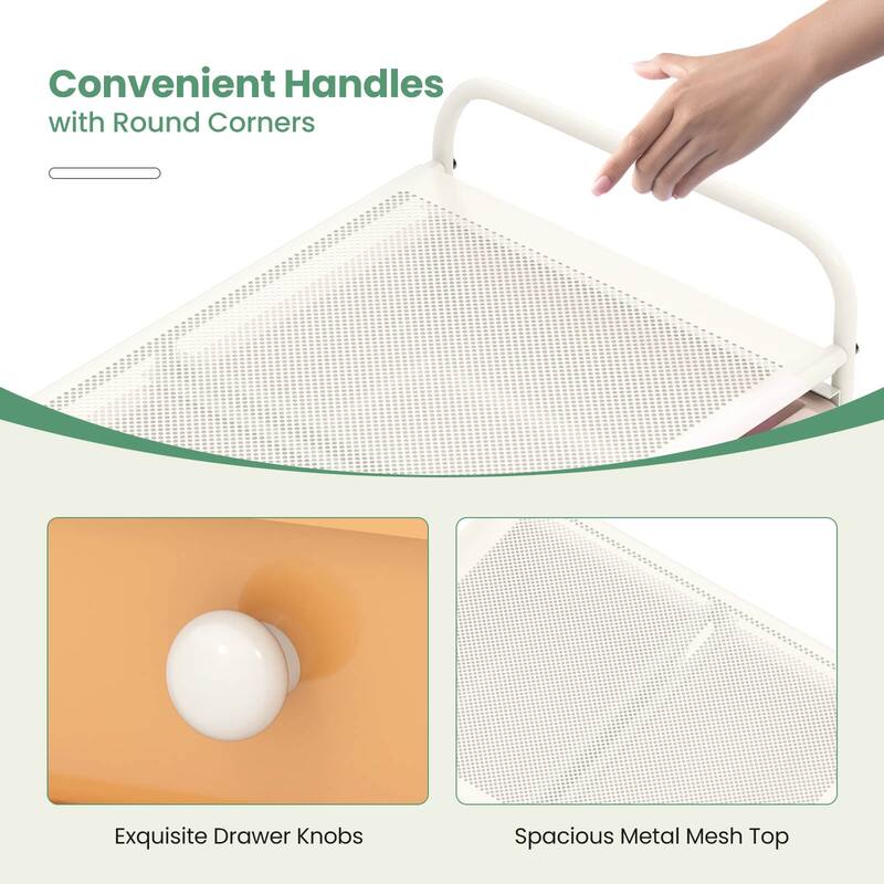 Costway 15 Drawer Rolling Storage Cart Tools Scrapbook Paper Office - See Details