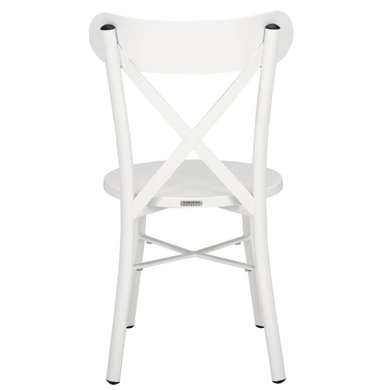 SAFAVIEH Outdoor Living Core 18-inch Cross Back [SET of 2] - 17"W x 20"D x 33"H