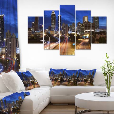 Atlanta Skyline Twilight Blue Hour - Cityscape Canvas print