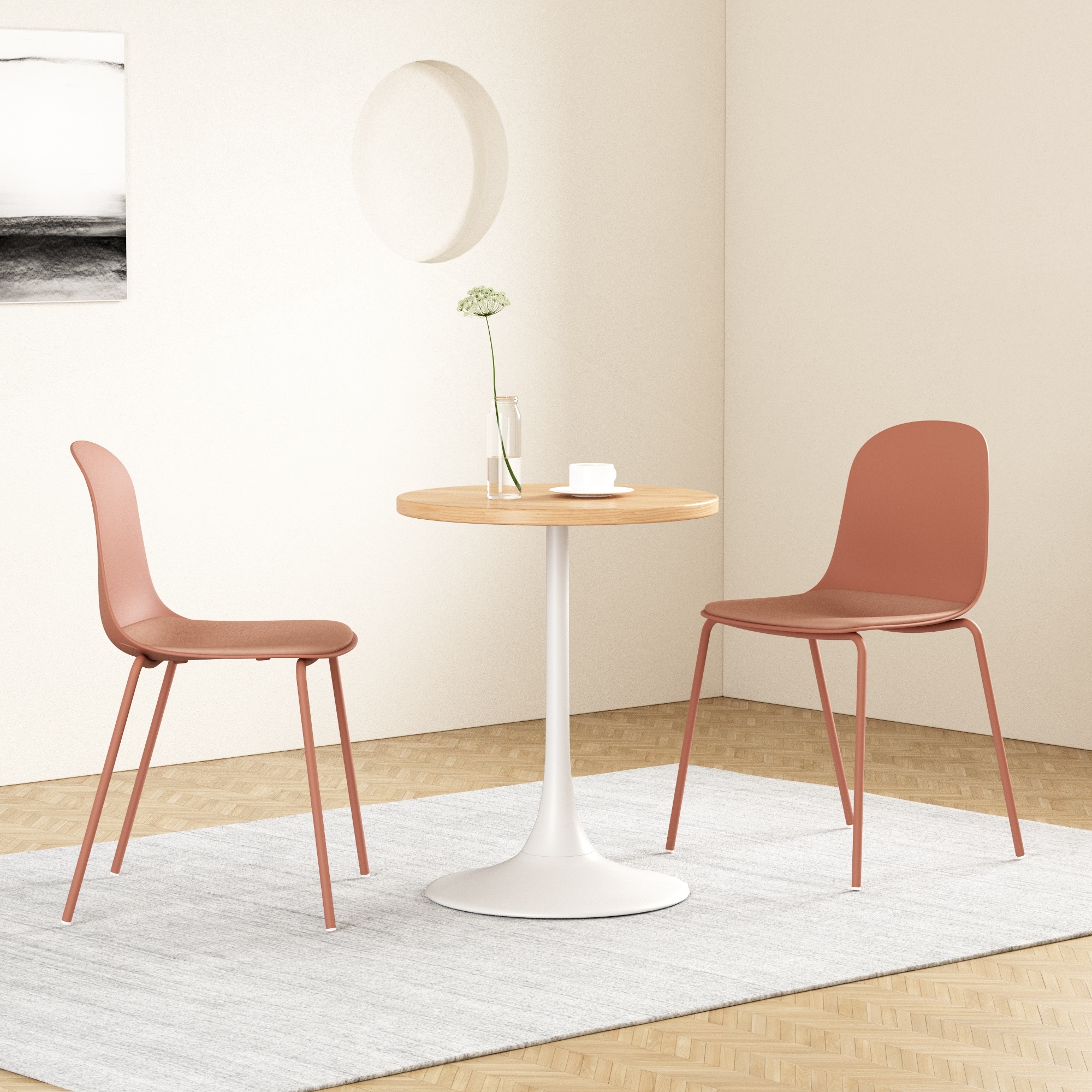 Elise Wood Top Round Table 24"D x 30"H