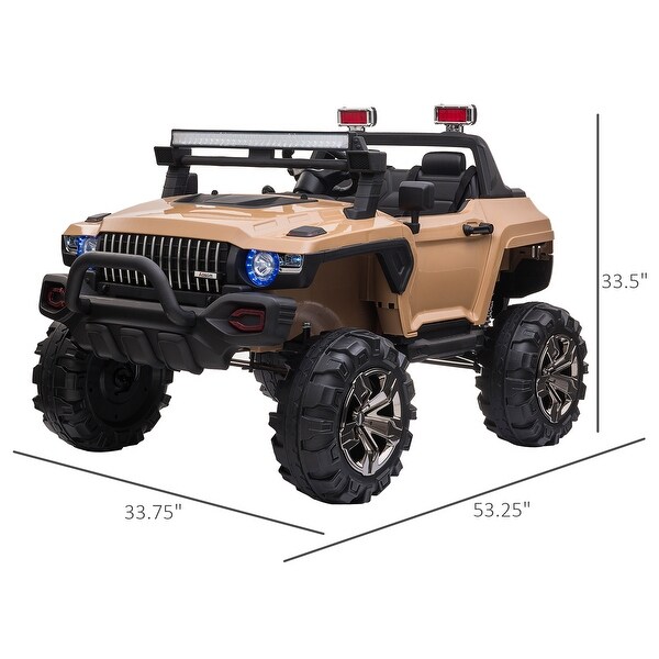 ride on police car 2 seater