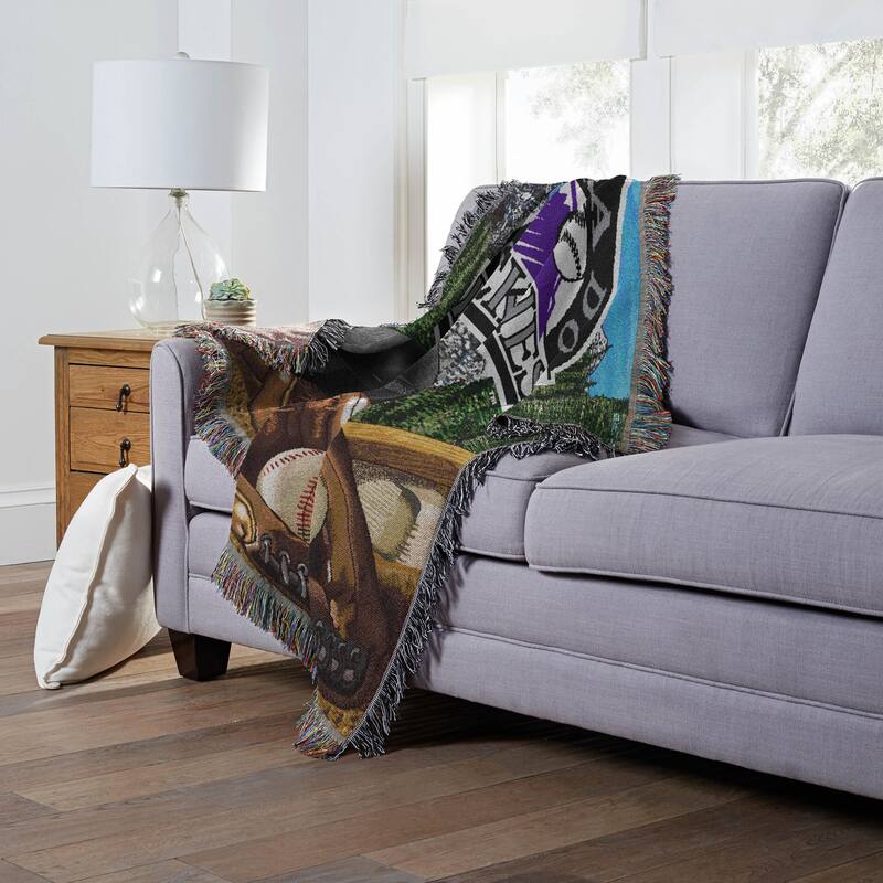 MLB Woven Tapestry Throw Blanket