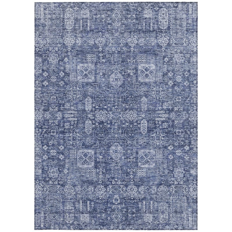 HomeRoots Oriental Transitional Rectangle Outdoor Rug