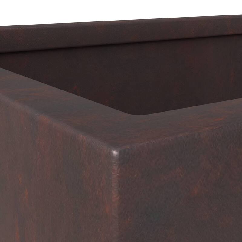 Bloom Rectangular Planter in Fiberstone and MgO Clay for Indoor Outdoor