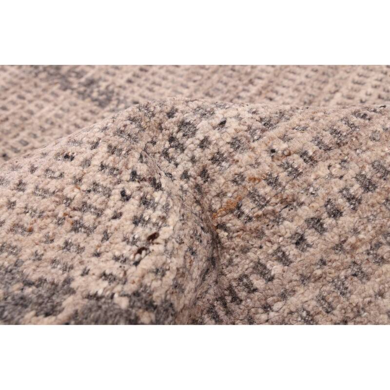 ECARPETGALLERY Hand-knotted Tangier Tan Wool Rug - 8'3 x 10'1