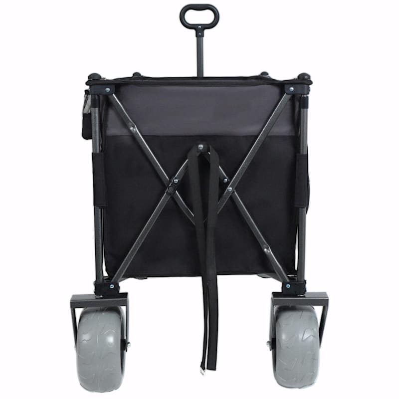 9" x 4" All-Terrain Balloon Wheels, 300L XL Heavy-Duty Folding Wagon Cart - 480lbs Capacity