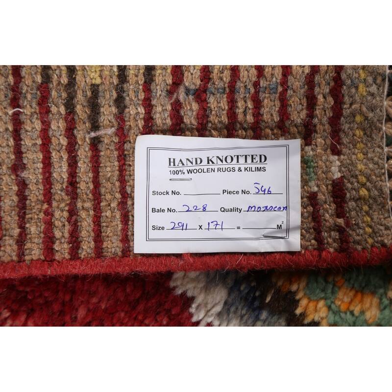 Tribal Moroccan Oriental Wool Area Rug Hand-knotted Home Decor Carpet - 5'8" x 9'8"