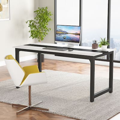 70.8" Large Computer Desk Conference Table with Thicken Frame
