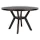 SAFAVIEH Couture Luis Round Wood Dining Table.