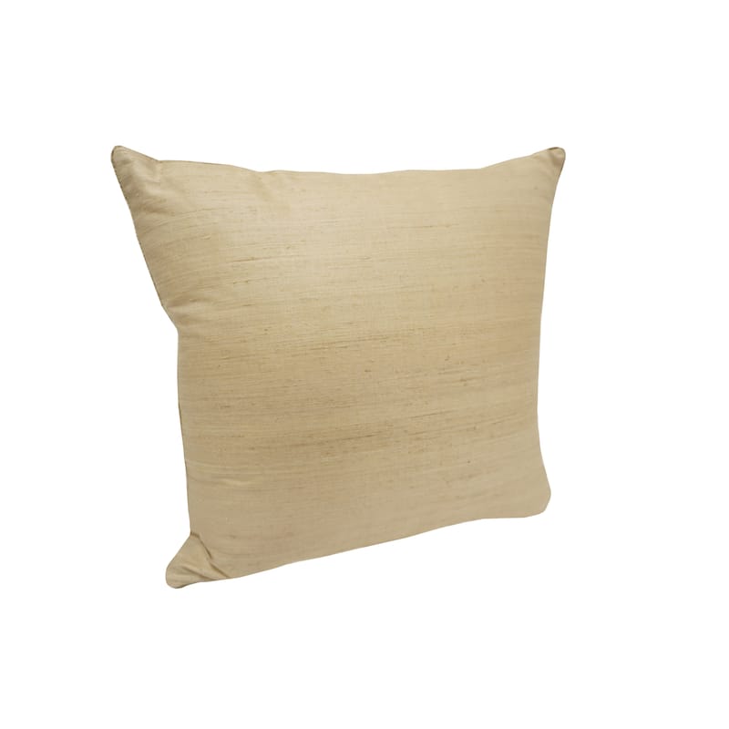 Home&Manor Tabrig Dupioni Silk Pillow 18"