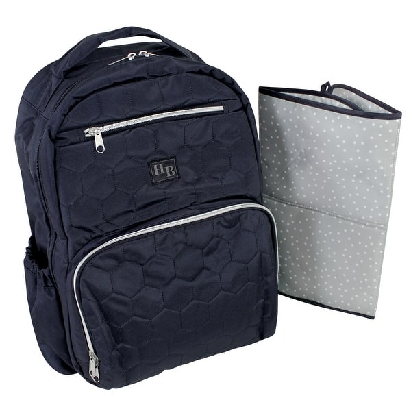 slide 1 of 1, Hudson Baby Premium Diaper Bag Backpack and Changing Pad, Navy, One Size - Navy - One Size One Size - Navy