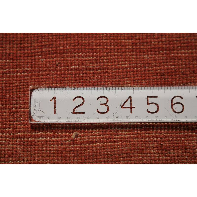 Modern Gabbeh Oriental Rug Hand-Knotted Wool Carpet - 5'0" x 6'6"