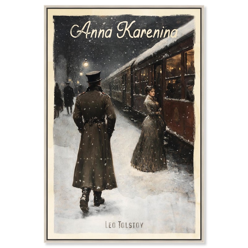 Anna Karenina Canvas by Art Remedy - 36" x 54" - Silver