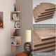 preview thumbnail 11 of 14, NOVA FURNITURE 5 Tiers Floating Wall Mount Corner Bookcase and Bookshelf, Home Decor Display Shelves for Small Space Dorm
