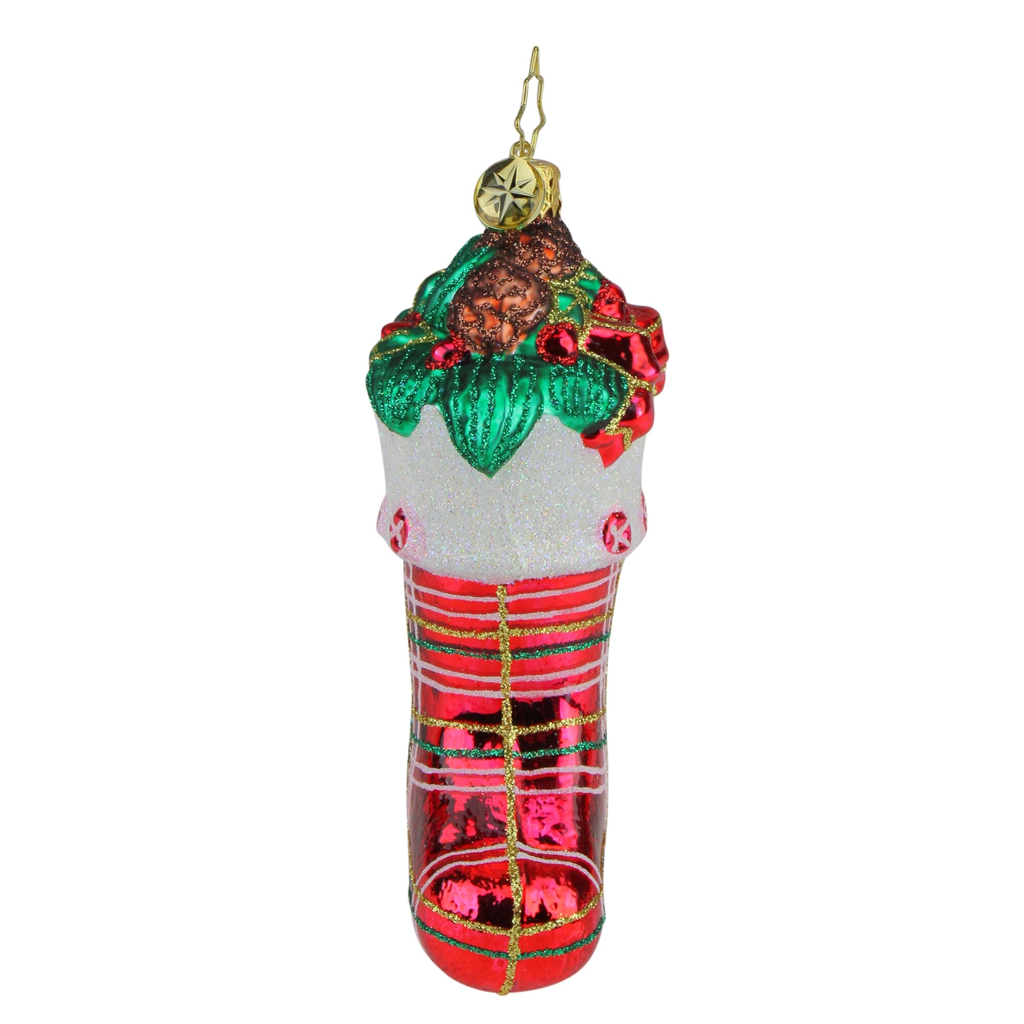 Shop Christopher Radko Classic Country Stocking Glass Christmas