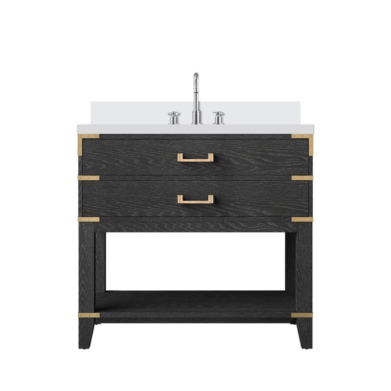 Norwalk Bath Vanity Quartz Top, Sink and Faucet
