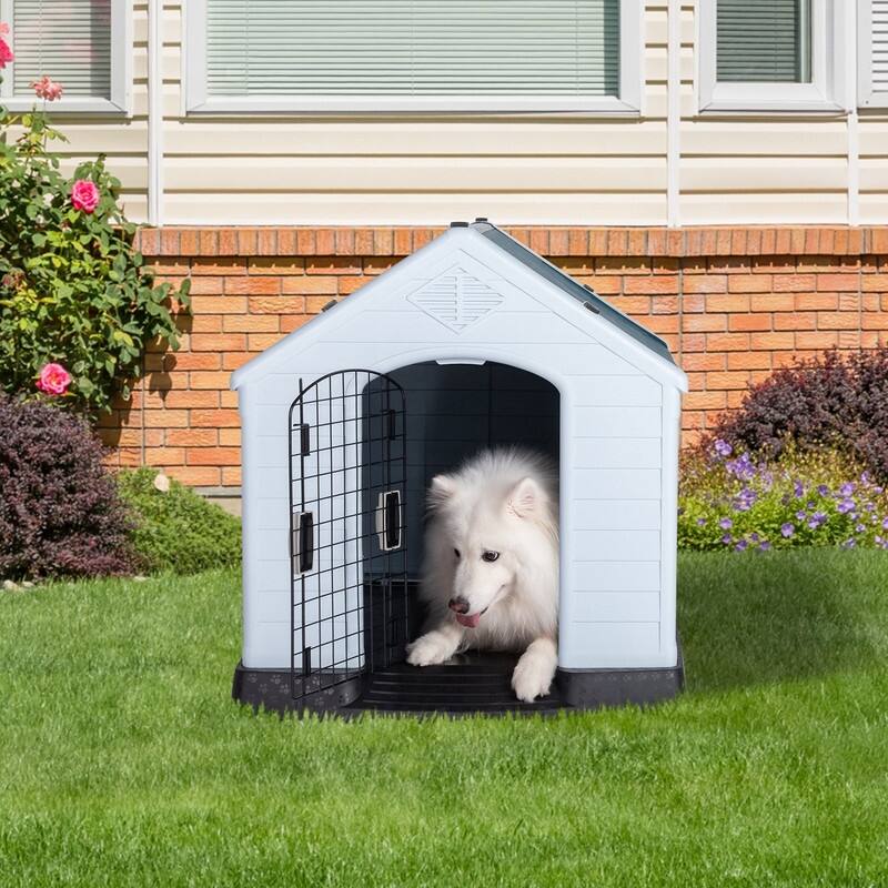 Dog House Kennel Water Resistant for Small Medium Sized Dogs with Door