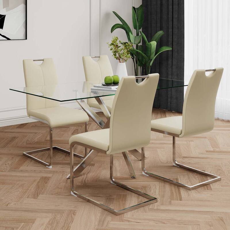 PU Dining Chair living room Chair(Set of 2)
