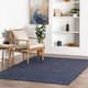 nuLOOM Handwoven Reversible Jute and Cotton Area Rug - 4' x 6' - Blue