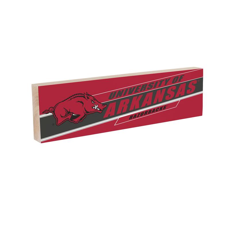 University of Arkansas Wooden Tabletop Mantel Shelf Sign