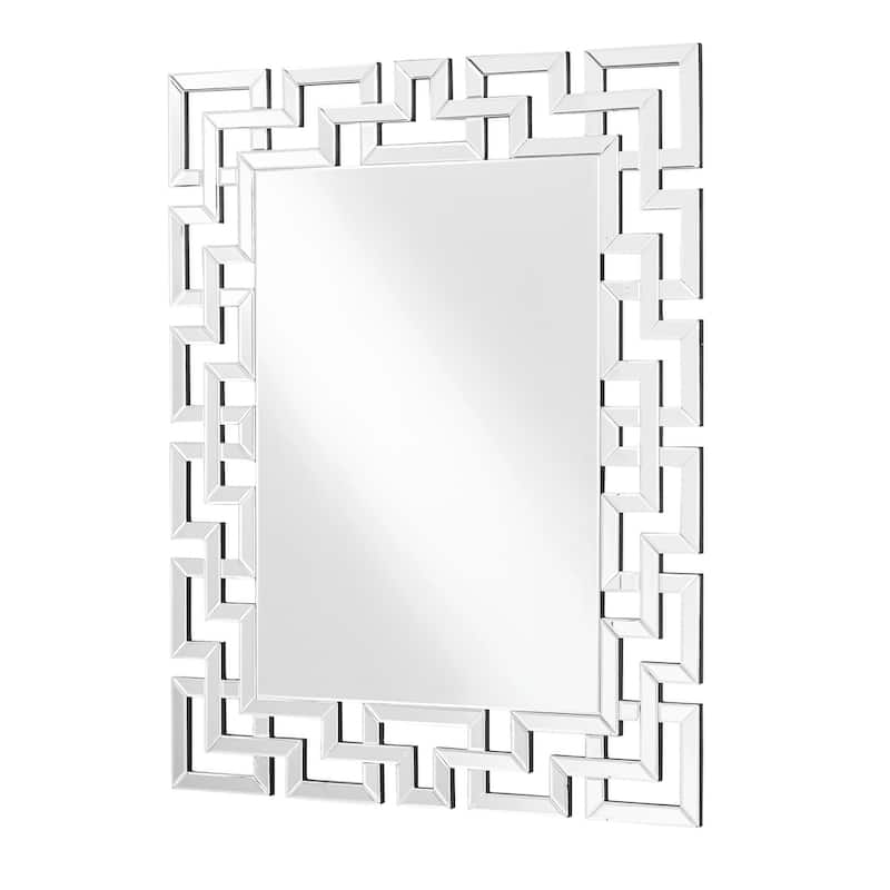 Sparkle 47.5 in. Contemporary Rectangle Mirror in Clear - N/A