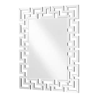 Sparkle 47.5 in. Contemporary Rectangle Mirror in Clear
