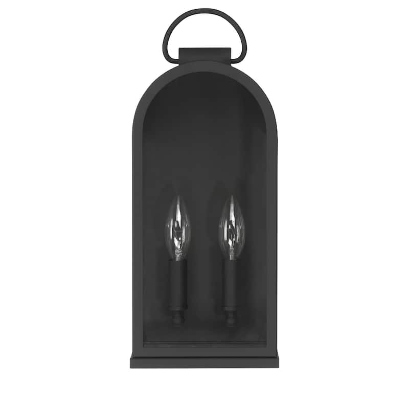 Hunter Kendra Bell Outdoor WeatherMax Wall Light - Pocket Lantern, Transitional, Low-Profile - Resists Extreme Weather!