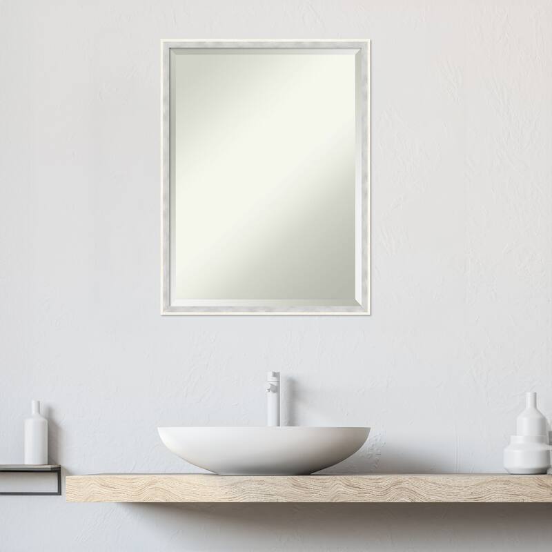 Paige Beveled Wood Framed Bathroom Vanity Wall Mirror