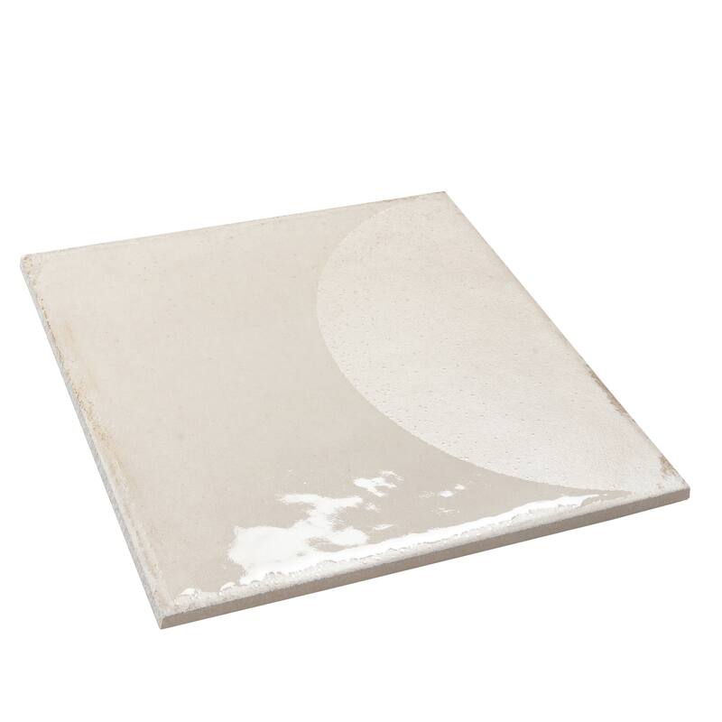 Cadence 8x8 Warm Ivory Porcelain Square Motif Wall and Floor Tile (12.49 sq ft/case) - 29 Pack