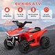 preview thumbnail 7 of 25, Qaba Kids ATV Quad, 6V Ride On Toy with Rechargeable Battery, Light, Forward & Reverse, 4 Wheeler Battery Powered for Boys Girls