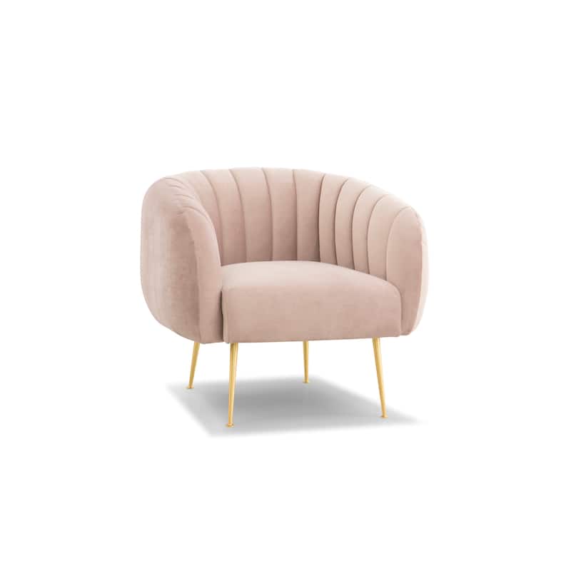 Urbia Channel Accent Chair - Rosa Pink