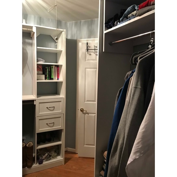 Modular Closets Wood Tall Hanging Closet Organizer Section Modular Closets Wood Tall Hanging Closet Organizer Section Free Shipping Today 21905457
