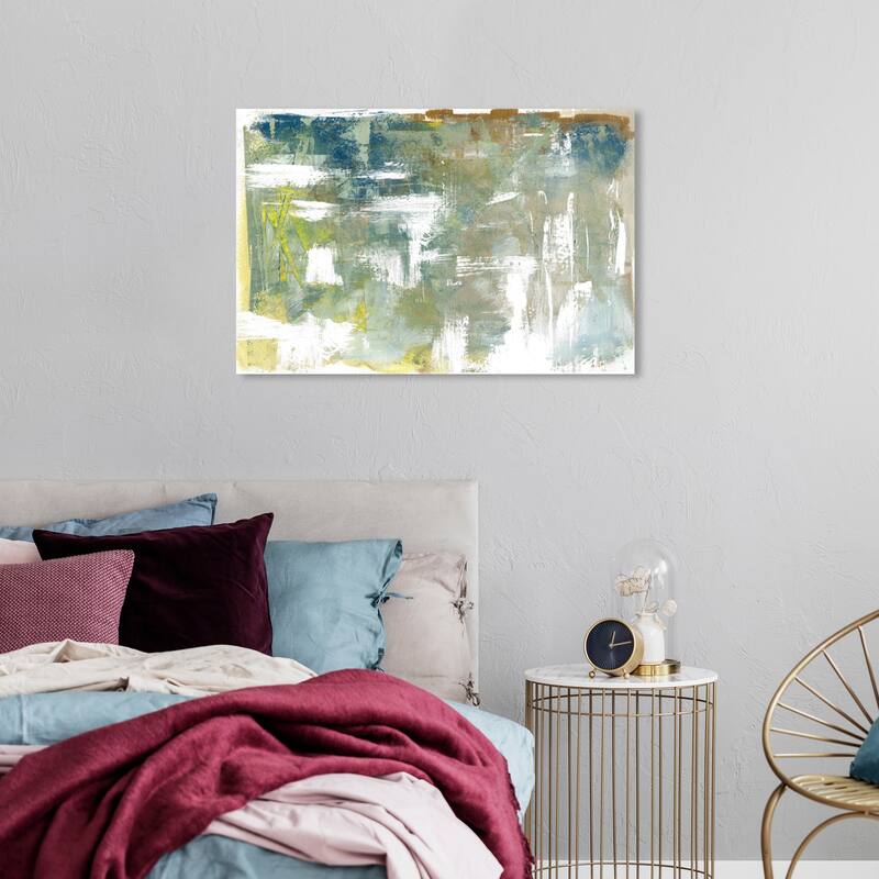 Wynwood Studio Canvas Abstract Adagio Spring Green and Modern & Contemporary Wall Art Canvas Print - 24 x 36