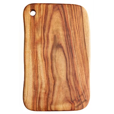 Fab Slabs Natural Wood Camphor Laurel Large Premium Hygienic Cutting Board, 18.9" x 10.63"