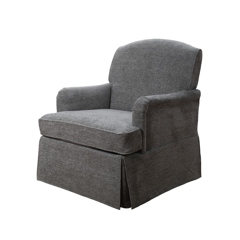 Art Leon Upholstered Swivel Accent Armchair