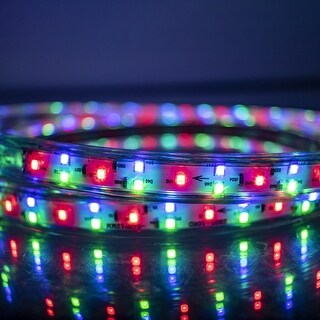 Rgb Mini Led Rope 148 Foot RGB Color Changing SMD LED Rope Light With Inline Mini ...