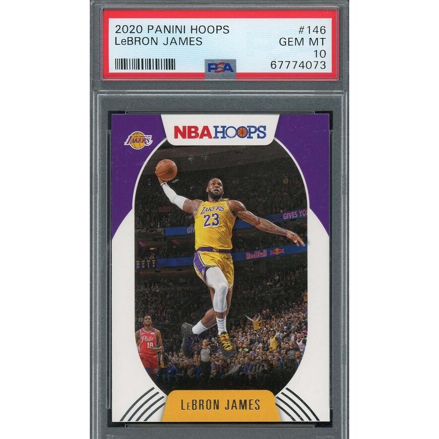LeBron James 2020 Panini Hoops Basketball Card #146 Graded PSA 10 - 8'6" x 11'6" - Bed Bath & Beyond - 40988936 LeBron James 2020 Panini Hoops Basketball Card #146 Graded PSA 10 - 8'6" x 11'6" - Bed Bath & Beyond - 40988936