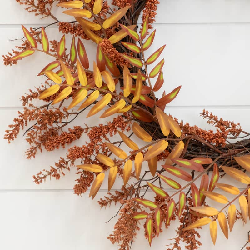 18" Harvest Berry Artificial Wreath