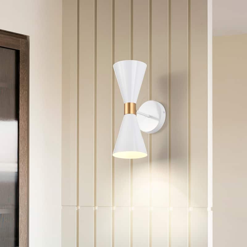 Smithy 7 Inch Matte White Adjustable Arm Wall Sconces (Color Optional) - N/A
