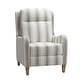 preview thumbnail 2 of 6, HULALA HOME Guillermo Farmhouse Rounded Arm Pushback Recliner with Solid Wood Legs