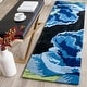 preview thumbnail 3 of 22, SAFAVIEH Keara Floral Hand-tufted Wool Area Rug 2'3" x 8' Runner - Black/Blue - Runner