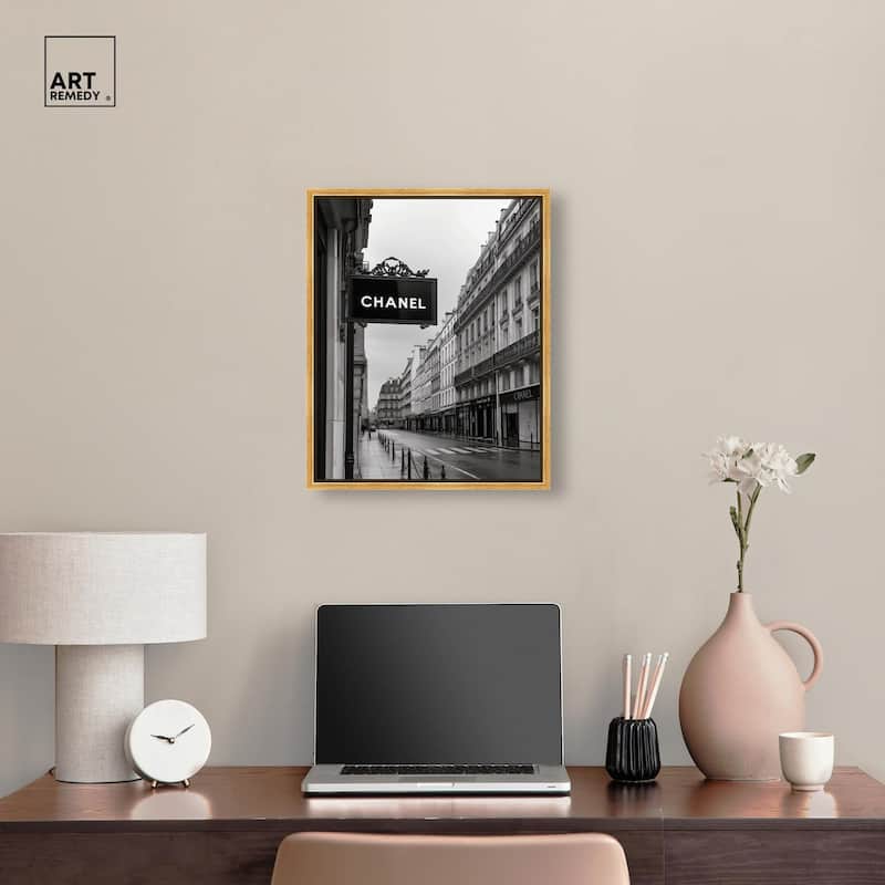Parisian Fashion Star Canvas by Art Remedy