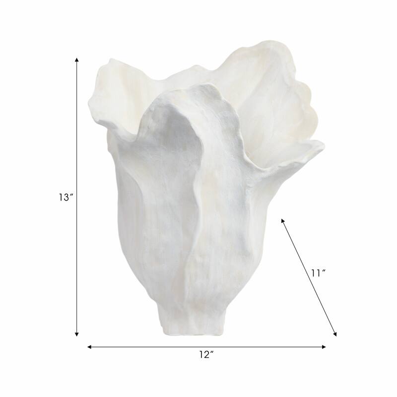 Stoneware Porcelain Vase Abstract Organic Design Sculptural Accent